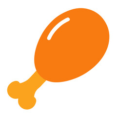  chicken drumstick vector illustration