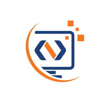 developer abstract logo modern style