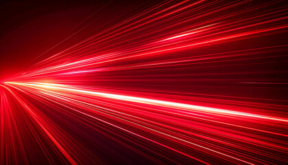 Abstract red glowing motion blur lines, futuristic digital design, speed and technology
