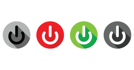 Power on off icon vector eps10.