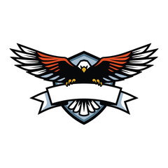 eagle abstract logo modern style