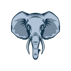 elephant abstract logo modern style
