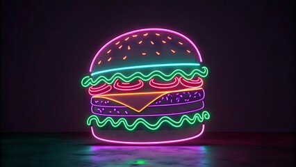 burger neon 