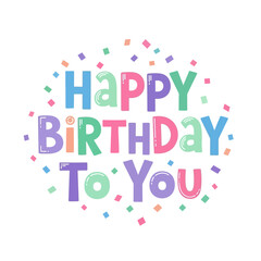 Celebrate with this vibrant Happy Birthday design, perfect for cards, invitations, and social media posts that bring joy to any birthday celebration