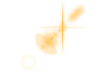 A golden light s ethereal dance across a dark expanse on transparent background