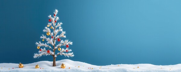 Festive Winter Christmas Tree