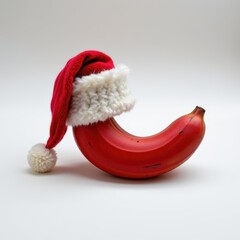 Festive Banana Santa Hat