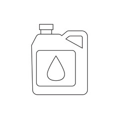Liquid Drop in Jerry Can Container Supply Outline Icon