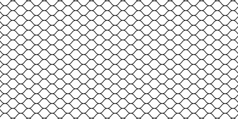 Fototapeta premium Wire mesh fence isolated on white background