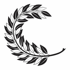 Illustration of a laurel wreath in vector format