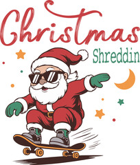 santa claus on a sledge