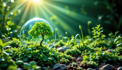 Envision a scene of sustainable development