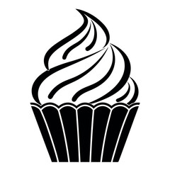 Black color National Whipped Cream Day Design, Solid White Background (3).eps