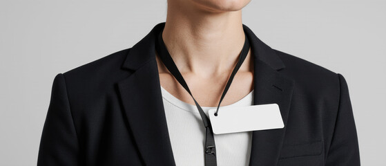 Event ID Badge on Business Attire.