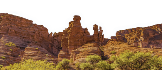 Talampaya national park stone range isolated photo