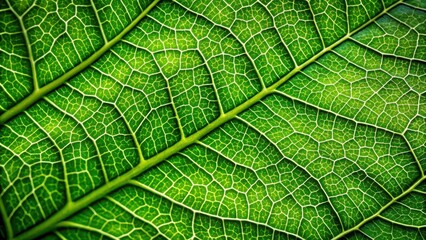 Obraz premium leaf with prominent veins close-up