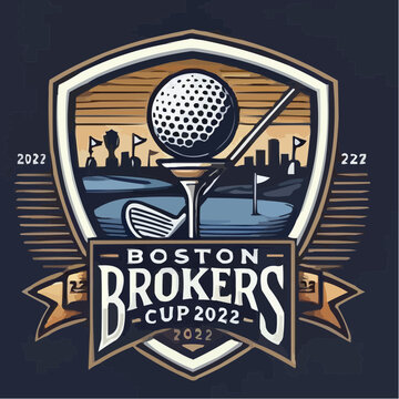 Celebrate Boston Golfing Events With This Unique Design, Perfect for Golf Tournaments, Corporate Outings, and Club Events Featuring a Bold 2022 Logo