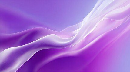 Fototapeta premium Abstract flowing waves of purple and white, soft and luminous