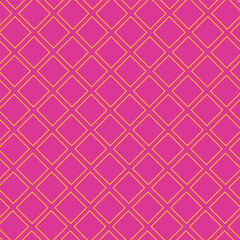 Fototapeta premium abstract geometric yellow pattern with pink background.