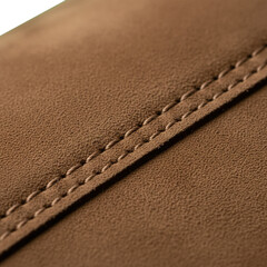 brown suede material isolated on transparent background