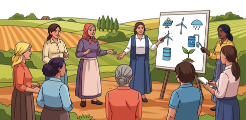 Empowering women farmers through sustainable agriculture education outdoors