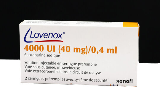 Bo&icirc;te de m&eacute;dicament Lovenox de Sanofi