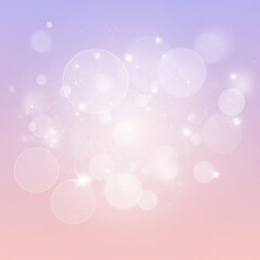 Pastel Lilac Bokeh Background. Romantic Soft Glow, Social Media.