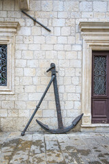 Exploring historical anchors in the quiet streets of Kotor's old town - Montenegro