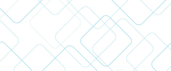 Minimal geometric background. Dynamic blue shapes composition with white lines. Abstract background modern hipster futuristic graphic. Vector