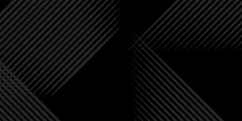 Black oblique straight line background. Masculine dark linear abstract wallpaper. Modern Vector Illustration