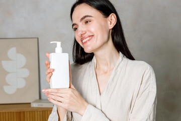Enjoying skincare moments at home with a young woman embracing beauty routines