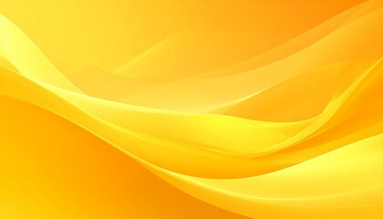 Bright light yellow gradient abstract background. Smooth, flowing, wavy silk texture creates a soft, dynamic visual effect.