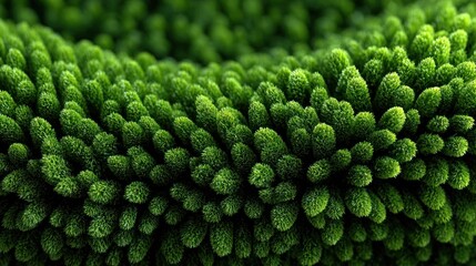 Textured Green Abstract: A mesmerizing, close-up shot showcases a lush, textured expanse of vibrant green, a testament to nature's artistic brilliance and organic intricacy.