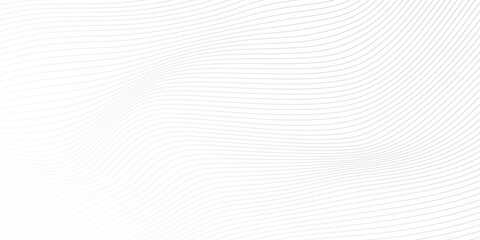 Abstract Black smooth wave on a white background. Dynamic sound wave. Design element.