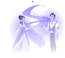 Ghosts Couple Dancing