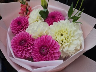 beautiful chrysanthemum flowers, bouquet of flowers