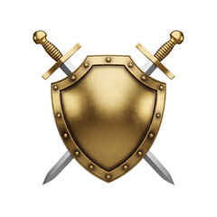 Gold Shield With Crossed