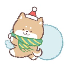 柴犬サンタクロース