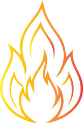 Fire Flame Icons Set – Burning Symbol Collection