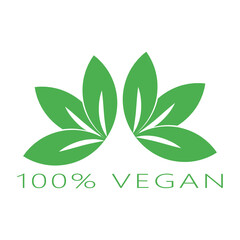100% Vegan badge icon