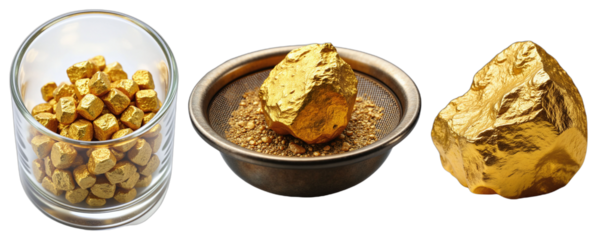 Gold Mineral Samples – Geological Specimens for Educational Resources and Scientific Presentations