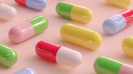 Concept of good bacteria supporting healthy gut and digestion balance.