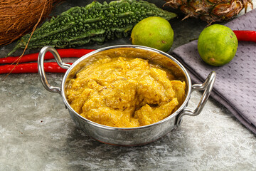 Inchian cuisine - chicken cashew curry