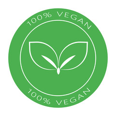 100% Vegan badge icon