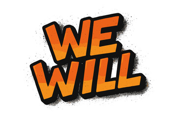 Urban graffiti typography 