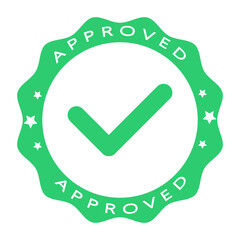 Approved  badge icon
