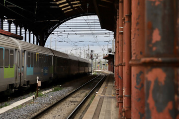 train in the railway station