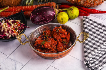 Indian cuisine - spicy Chicken 65