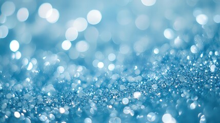 Fototapeta premium Surface blue water texture with splashes and bubbles ,bstract nature background.,Cosmetic moisturizer water blue,Bubbles in a crystal glass with blue tone