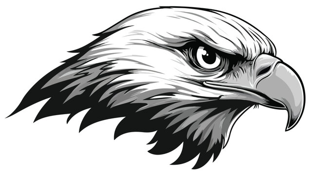 Majestic Eagle Hawk Head Logo Mascot Design Vector for Marketing Campaigns